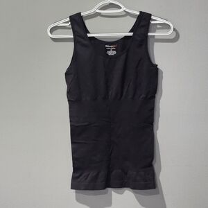 Skinny Girl Smoothers And Shapers Seamless Tank Top 2 Pack Black Cream Medium